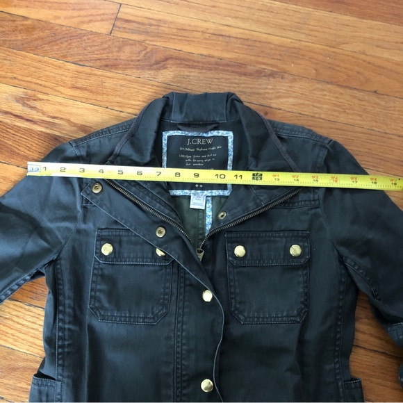 J. Crew Relaxed Boyfriend Downtown Field Jacket - Mossy Brown - XS Petite - Picture 6 of 6
